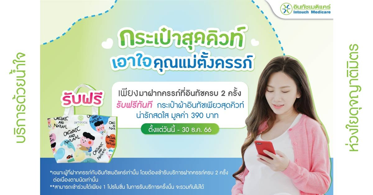 โปรโมชั่น กระเป๋าผ้าสุดคิวท์ เพื่อคุณแม่ตั้งครรภ์