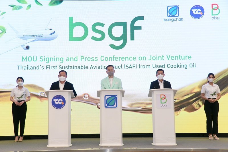 Bangchak Group to Produce Thailands First and Only SAF from Used Cooking Oil