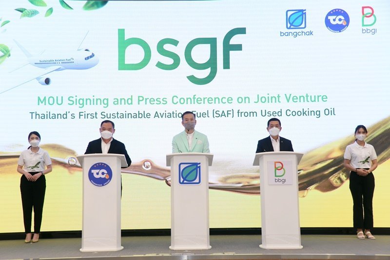 Bangchak Group to Produce Thailands First and Only SAF from Used Cooking Oil Bangchak Group to Produce Thailands First and Only SAF from Used Cooking Oil