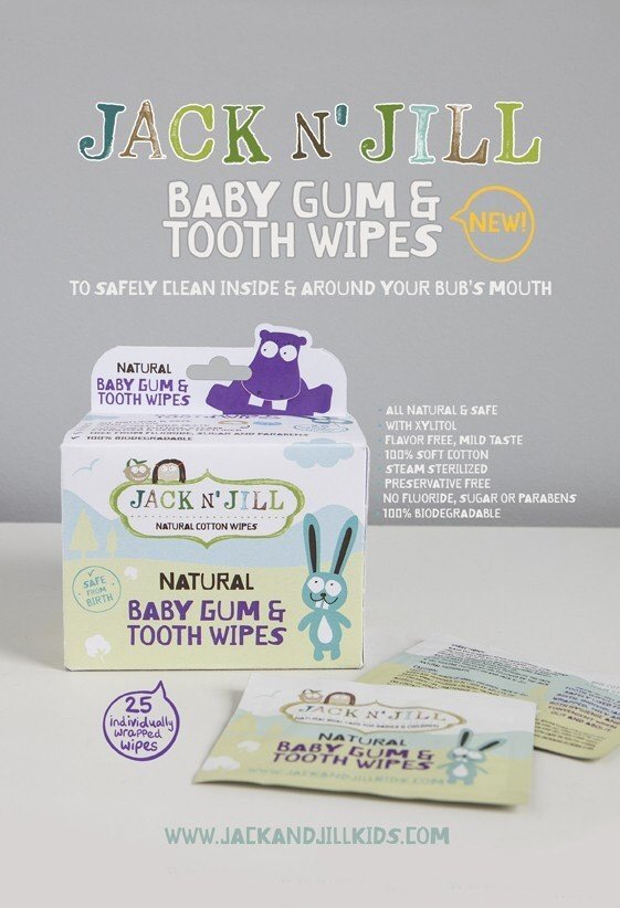 ผ้าเช็ดฟัน Jack n jill baby Gum & tooth wipes