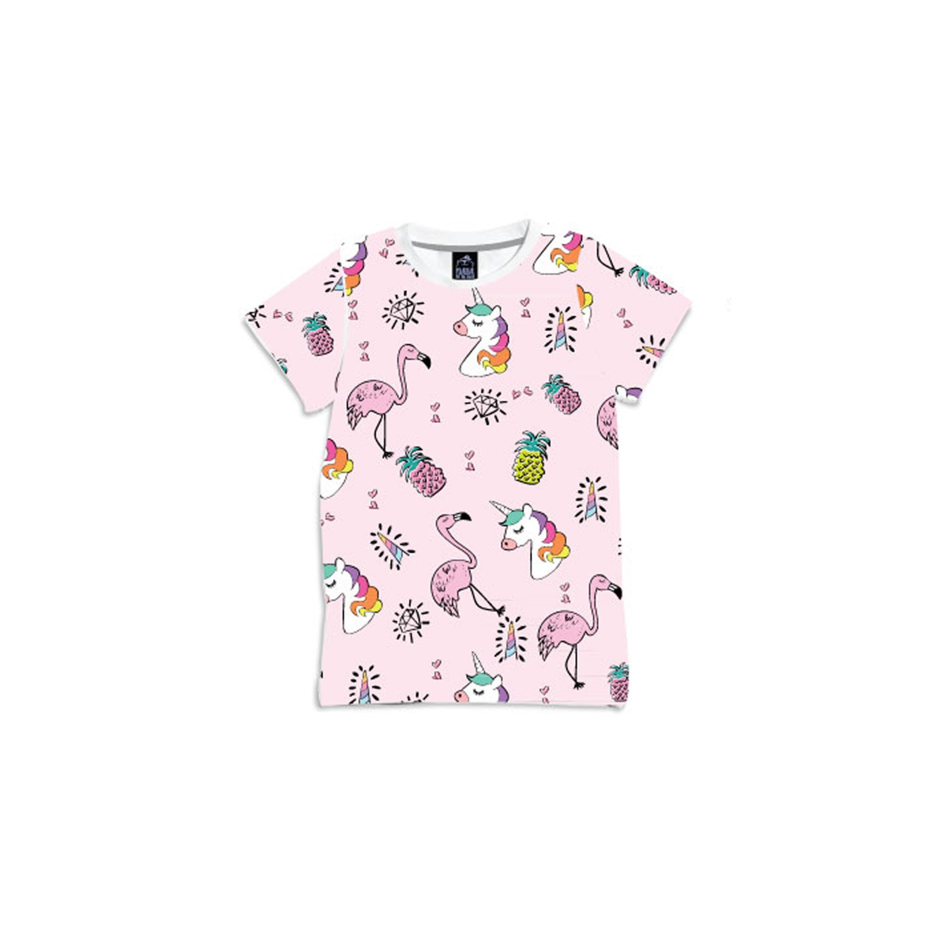 เสื้อยิดเด็ก ลายยูนิคอร์น ฟลามิงโก