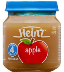 HEINZ FRUITY APPLE 110 G. อาหารสำหรับเด็กรสแอปเปิล