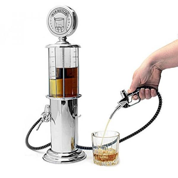 Gas Station Style Liquor Decanter for Beer Mini Bar Accessories 35 OZ 