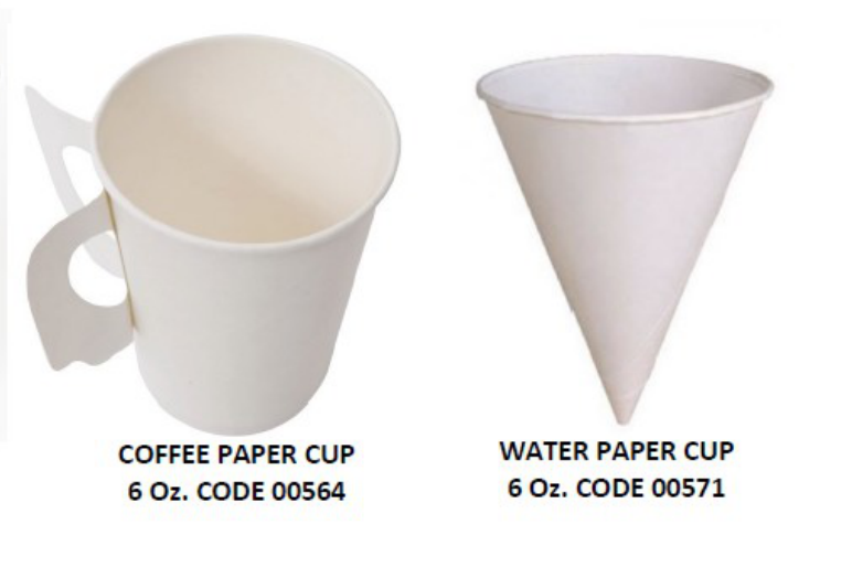 Water paper cup (Cone) แก้วน้ำกระดาษรักษ์โลก