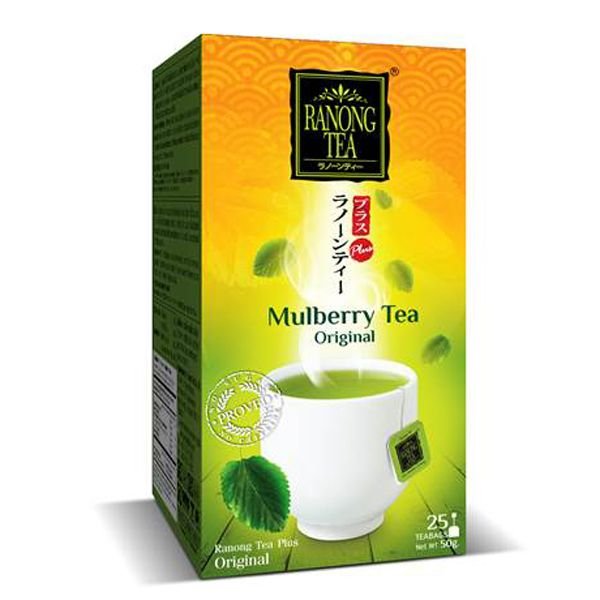 Ranong Tea Plus Original Mulberry Green Tea เรนองทีพลัสชาเขียวใบหม่อนต้นตำรับ