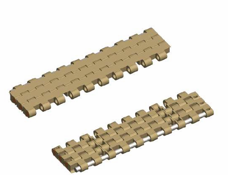 สายพานลำเลียงโมดูลาร์ Flat top chain modular belt