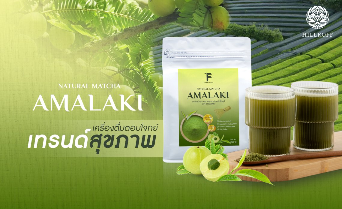 Natural Matcha Amalaki เครื่องดื่มตอบโจทย์เทรนด์สุขภาพ