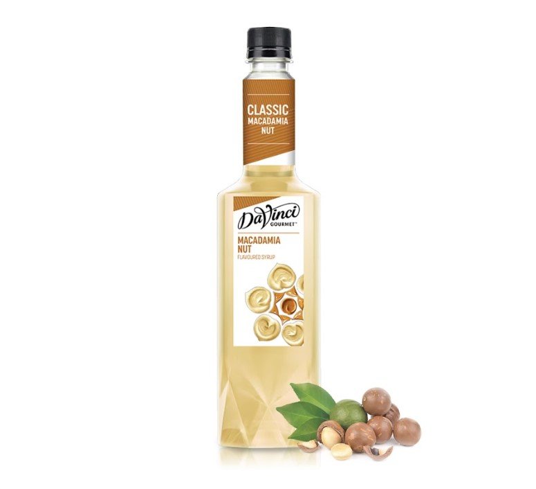 Hillkoff : น้ำเชื่อมไซรัป Davinci Syrup  กลิ่น Macadamia Nutขนาด 750 ml.