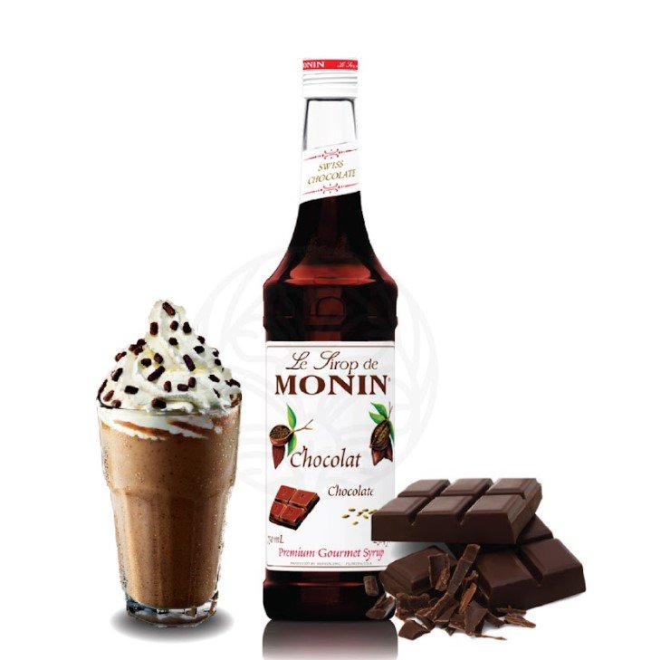 HILLKOFF : น้ำเชื่อมแต่งกลิ่น Monin Syrup (โมนิน ไซรัป) - กลิ่น Chocolate ขนาด 700 ml.