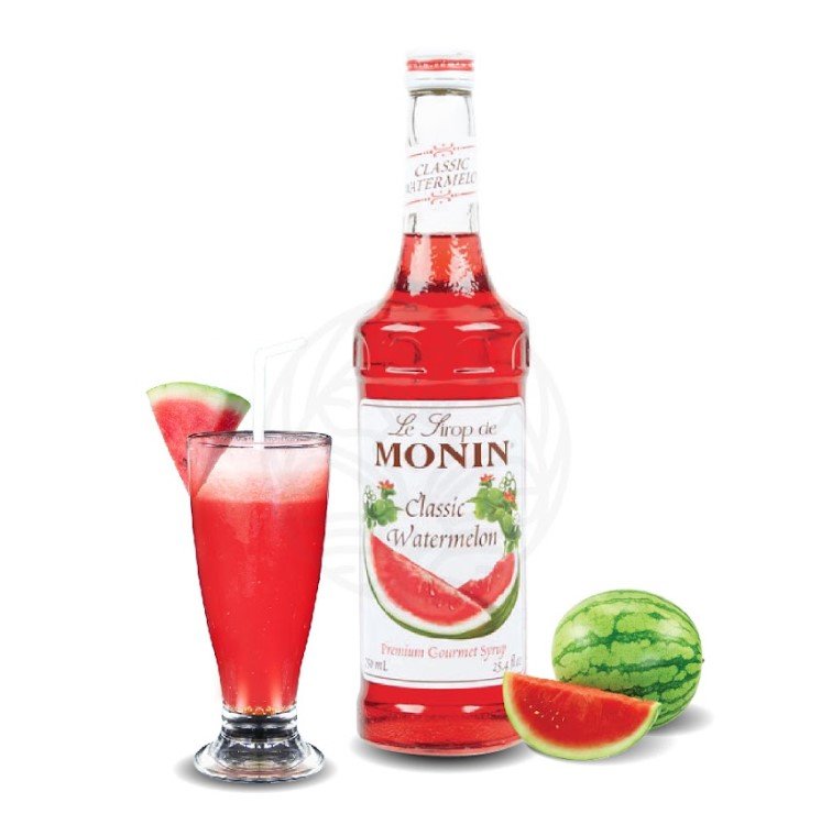 HILLKOFF : น้ำเชื่อมแต่งกลิ่น Monin Syrup (โมนิน ไซรัป) - กลิ่น Watermelon ขนาด 700 ml.