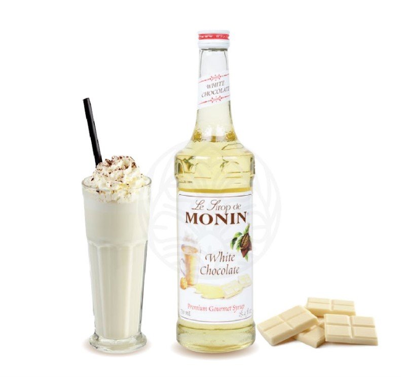 HILLKOFF : น้ำเชื่อมแต่งกลิ่น Monin Syrup (โมนิน ไซรัป) - กลิ่น White Chocolate ขนาด 700 ml.
