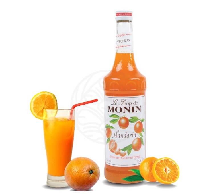 HILLKOFF : น้ำเชื่อมแต่งกลิ่น Monin Syrup (โมนิน ไซรัป) - กลิ่น mandarine ขนาด 700 ml.