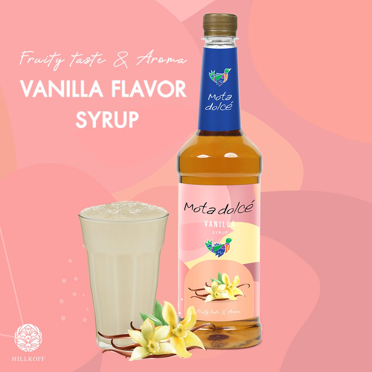 Mota Dolce' Vanilla Flavor Syrup : น้ำเชื่อมกลิ่นวนิลลา