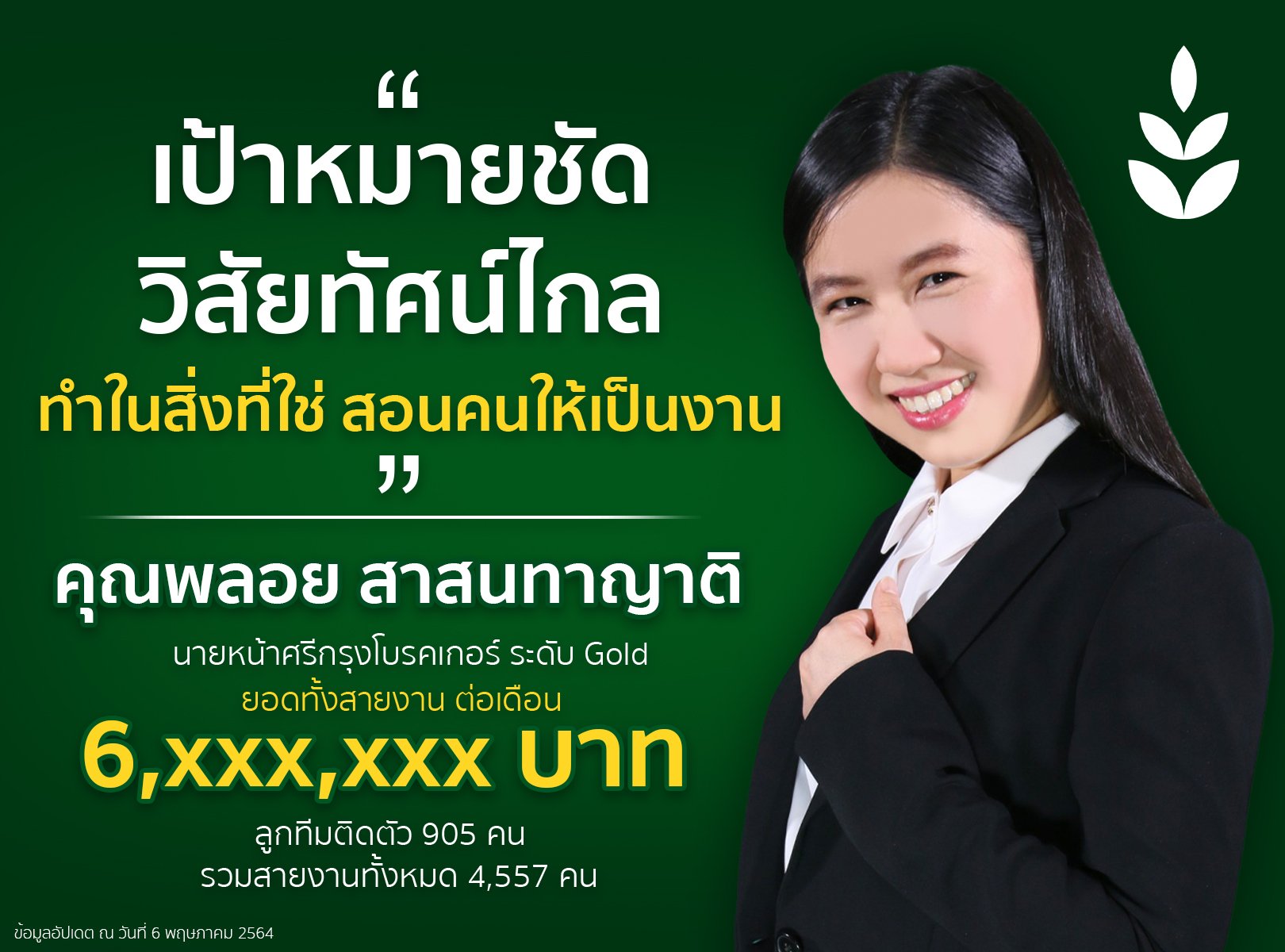 เป้าหมายชัด วิสัยทัศน์ไกล