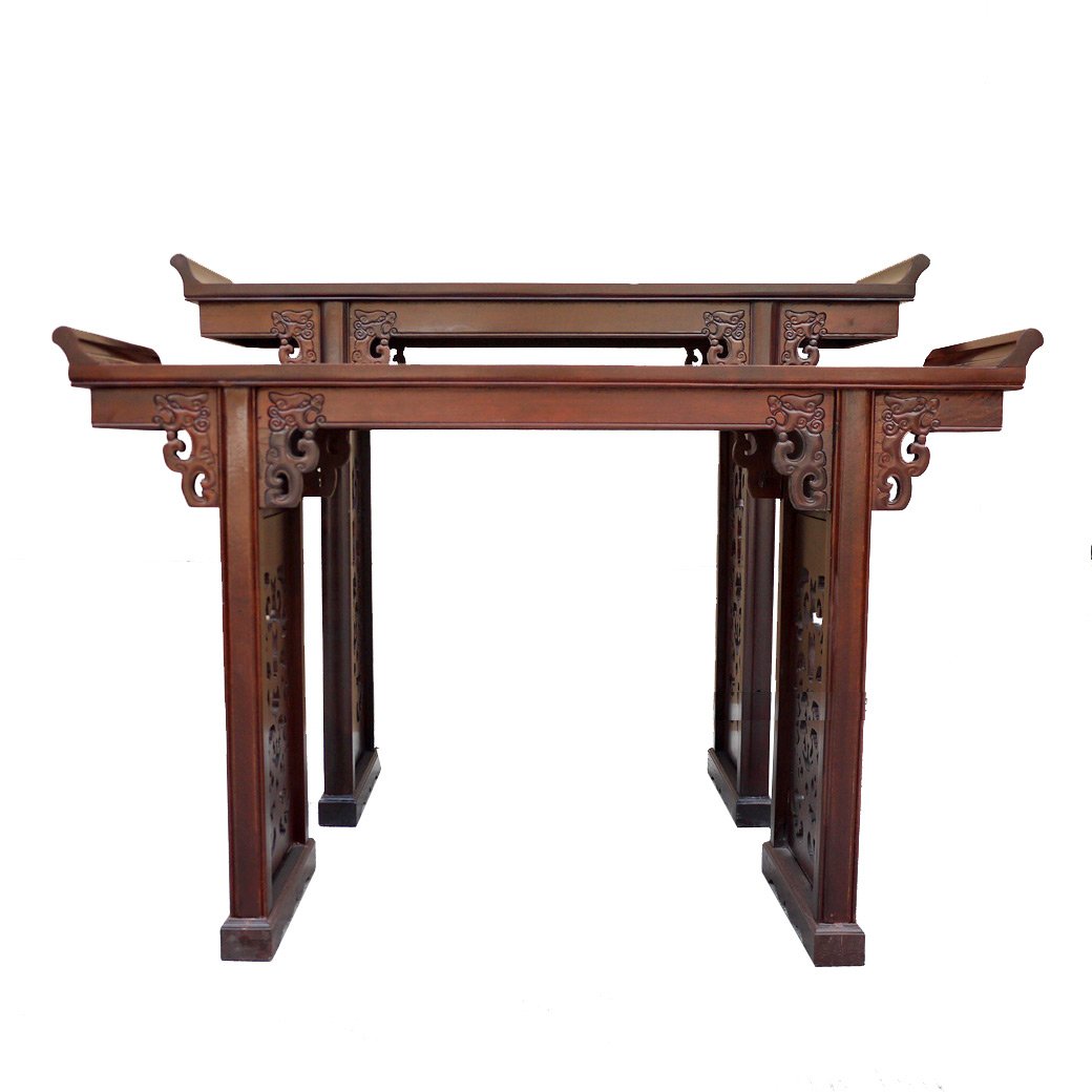ชุดโต๊ะคอนโซลไม้ขอบงอน 150 ซม.