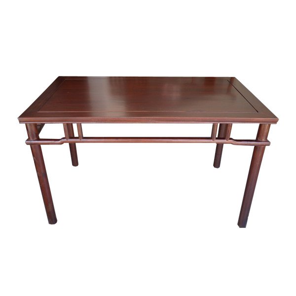 โต๊ะไม้แต่งลายโปร่งด้านข้างสไตล์จีน 128 ซม.