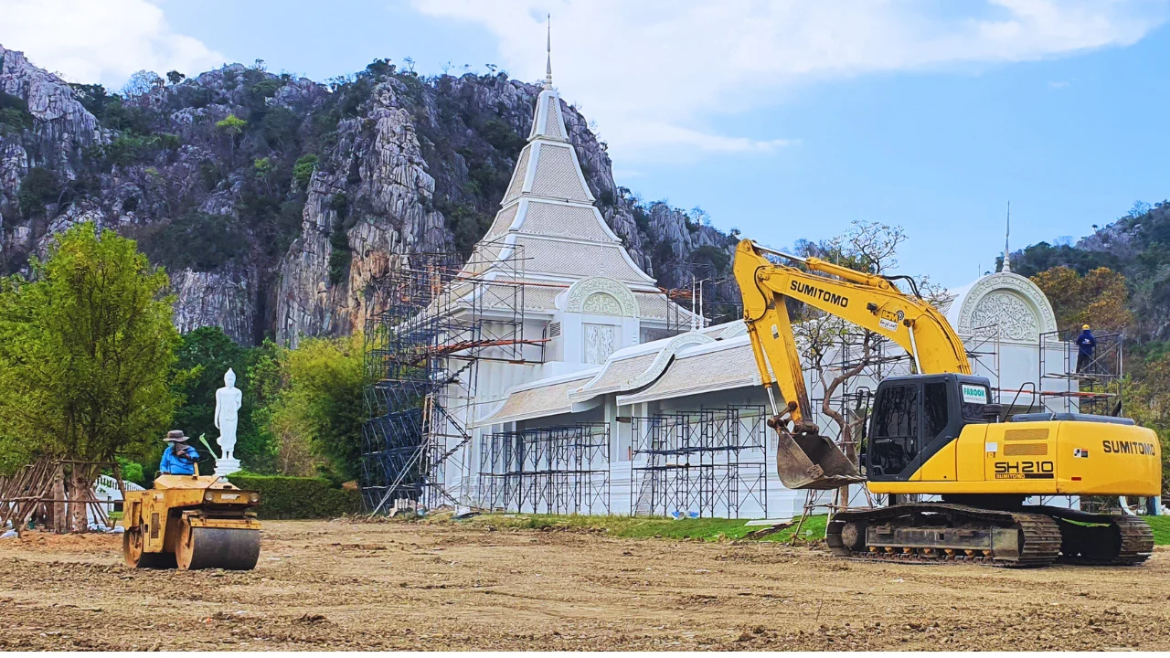 รับออกแบบจัดสวนครบวงจร  งานปรับพื้นที่