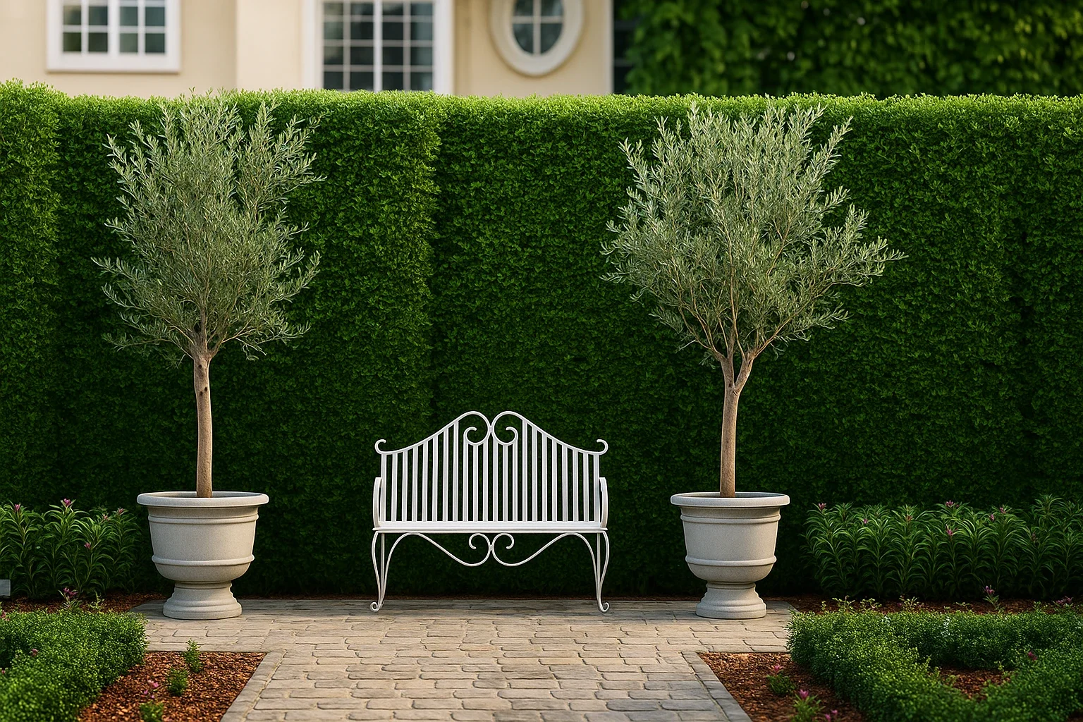 รับจัดสวนสไตล์อังกฤษ english_garden_landscape_olive_