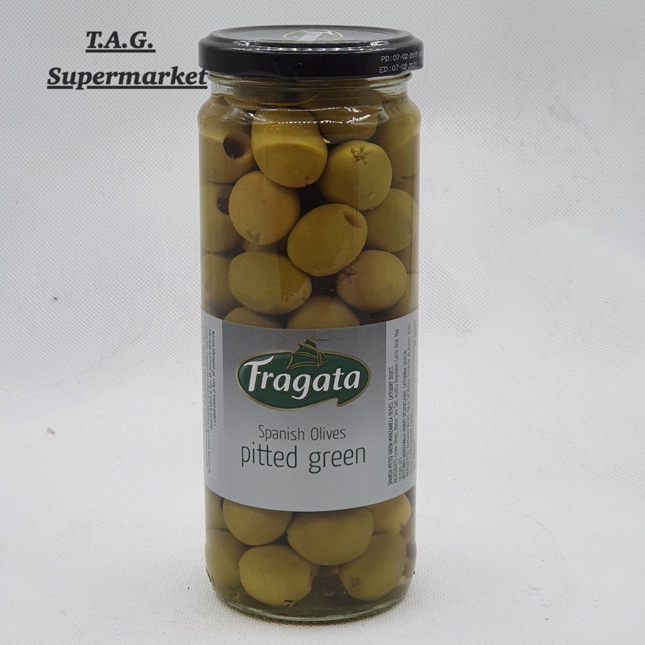 fragata pitted green oilve