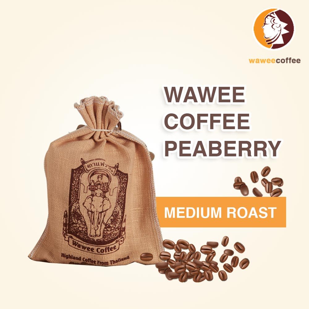 WAWEE COFFEE BEAN - PEABERRY(ถุงเอื้องฟ้า)