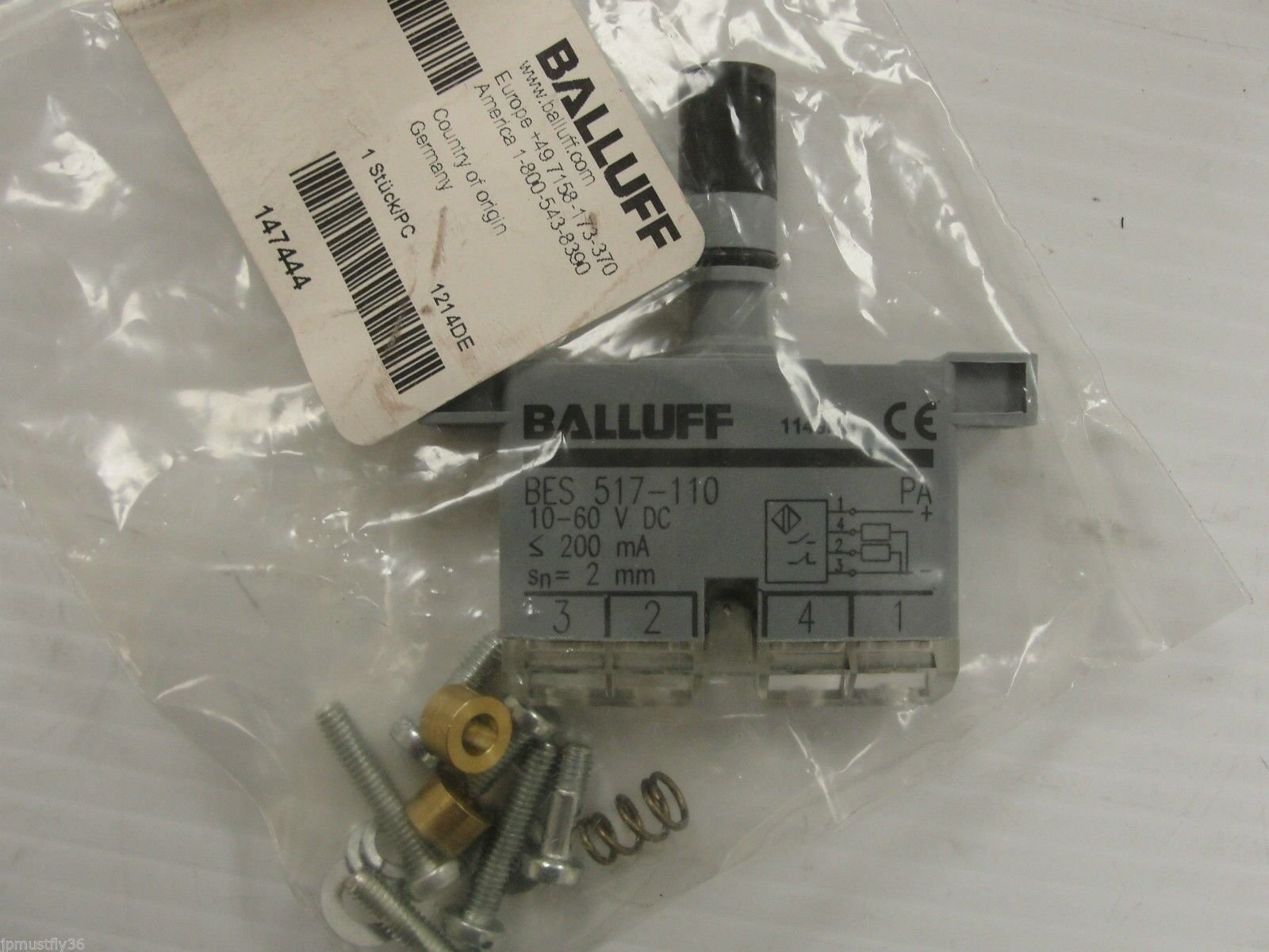 BALLUFF Inductive Proximity Sensor - flowautomech