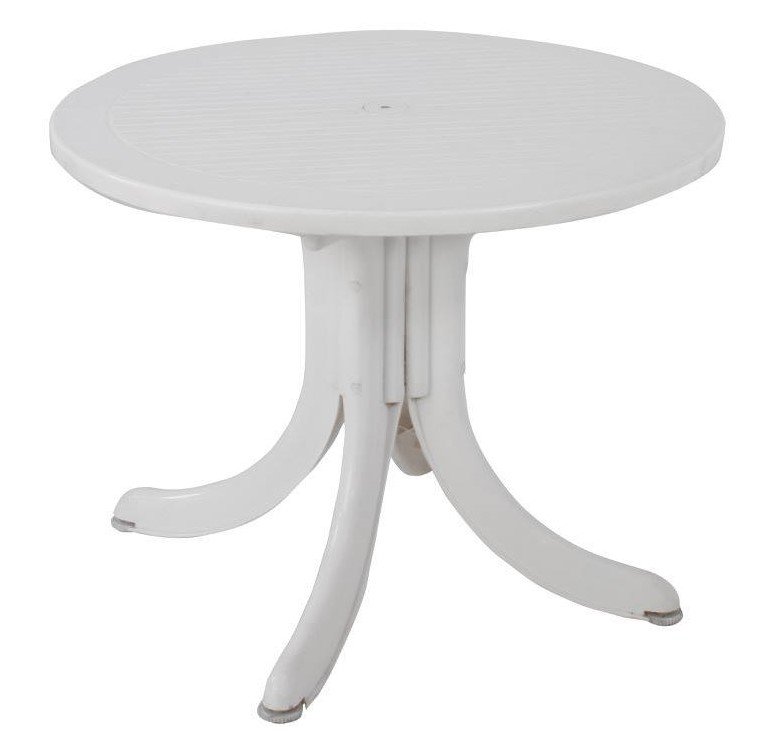 โต๊ะกลม สีขาว