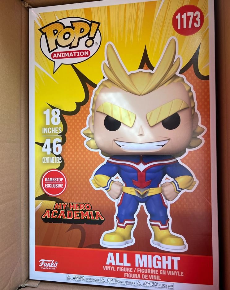 Funko POP! Mega: My Hero Academia All Might 18-in Vinyl Figure GameStop  Exclusive