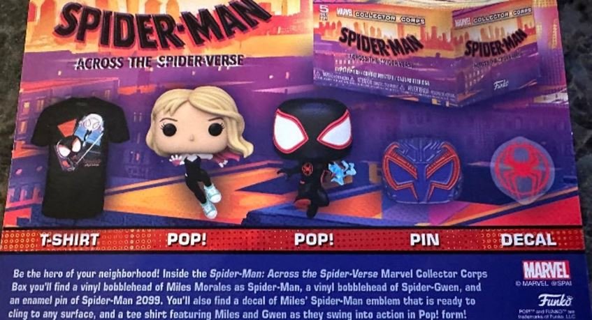 Funko Pop! Marvel Collector Corps box! Spider-Man Across the Spiderverse