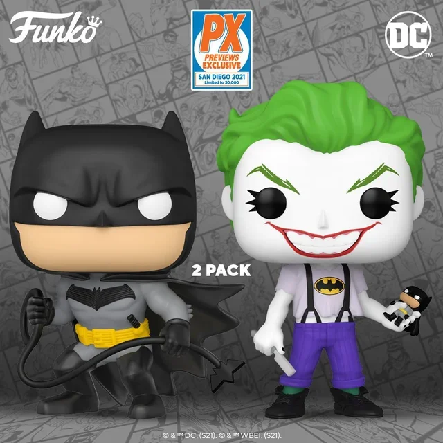 BATMAN & JOKER Funko Pop White Knight PX Exclusive SD 2021 DC