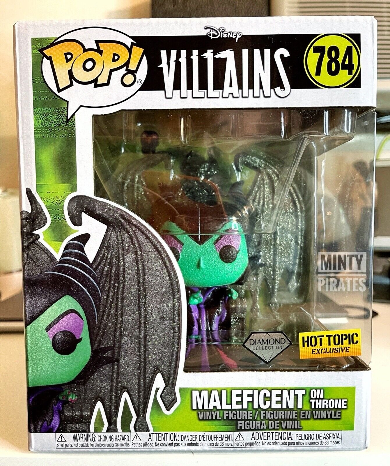 Funko Pop! Disney Villains Maleficent On Throne Diamond Hot Topic Exclusive