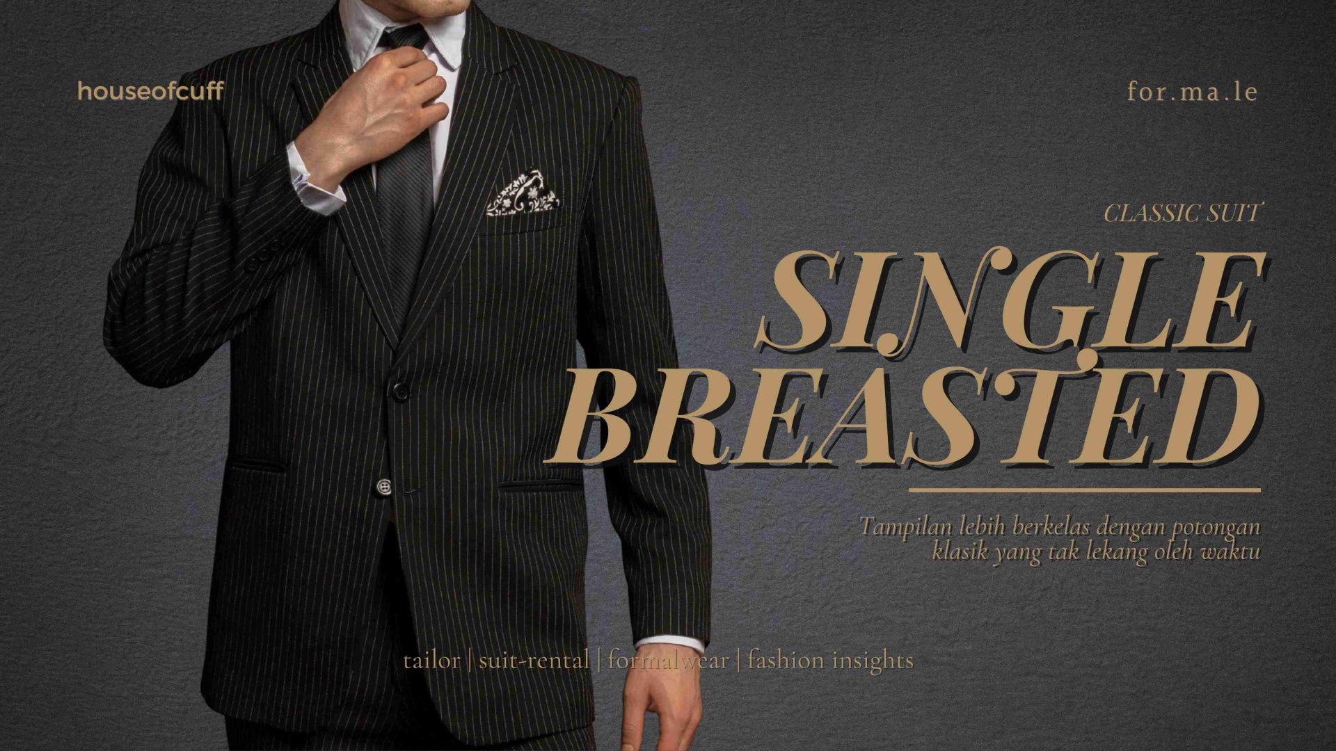 jas single breasted houseofcuff formale