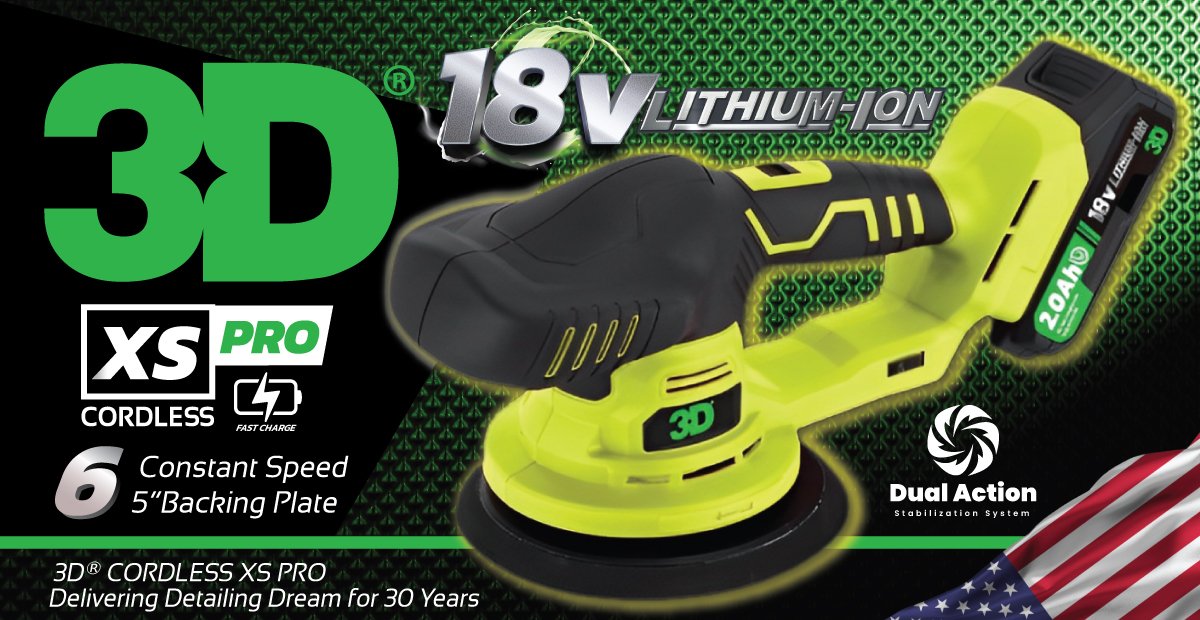 เครื่องขัดสีรถไร้สาย 3D XS Pro 18V