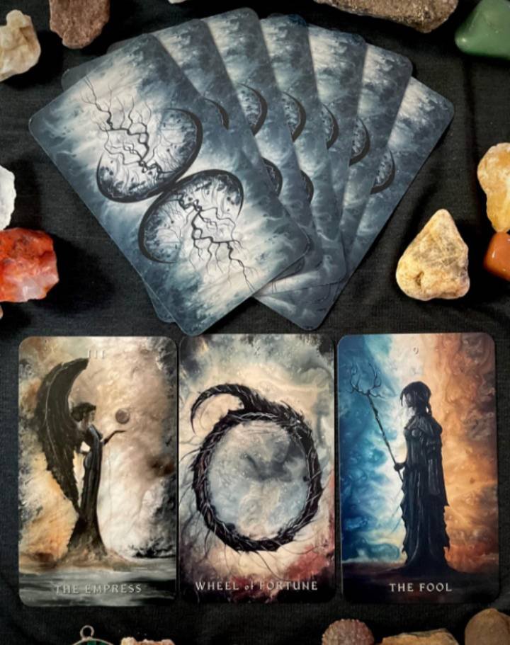 Dark Fantasy Tarot Deck with a guidebook for creative inspiration