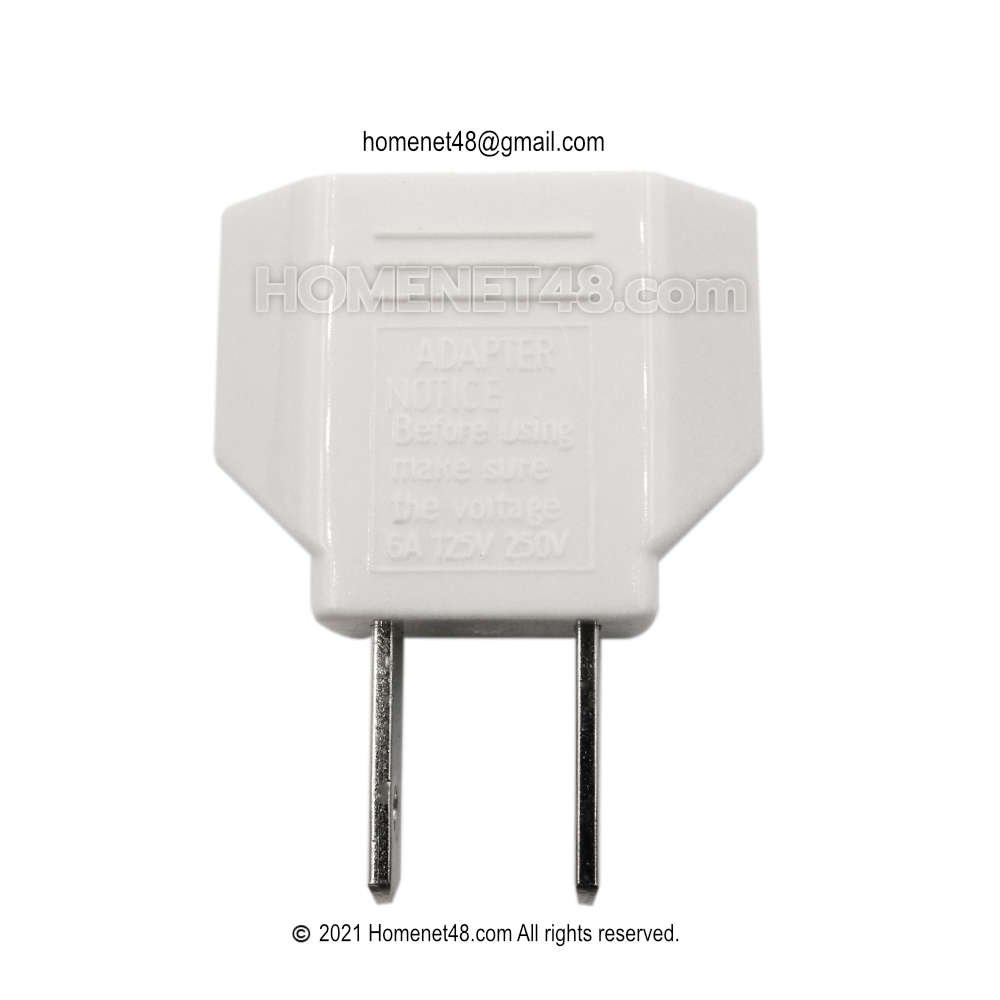 EU to US AC Power Adapter Plug Adapter Converter
