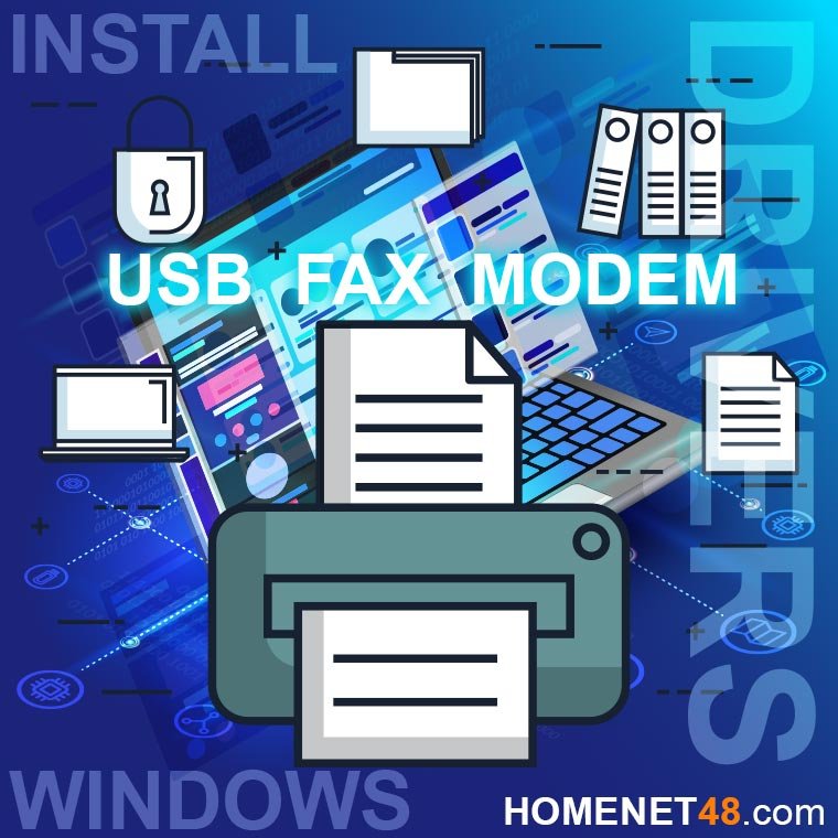 การติดตั้ง USB Fax Modem