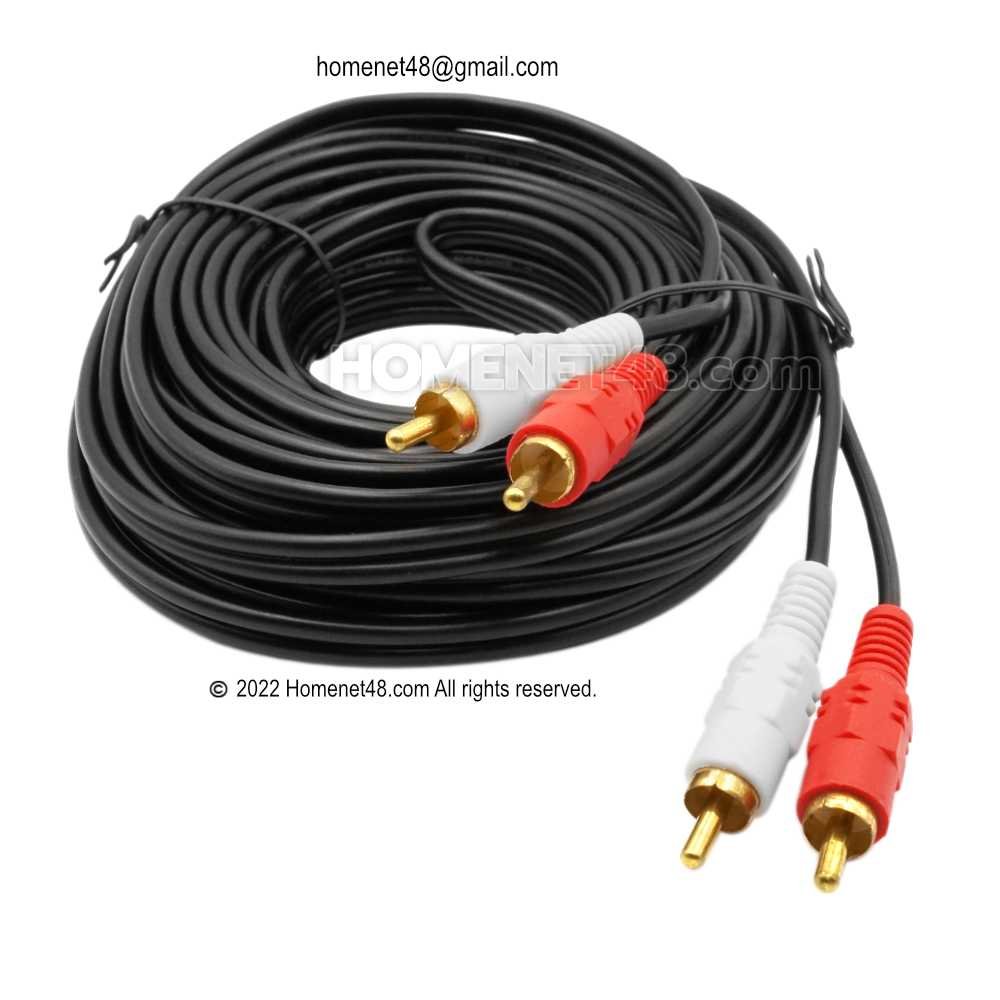 AV (Audio Signal) Cable 2 In 2 Out (Male to Male) - homenet48
