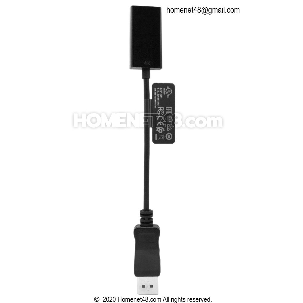 Dell (ของแท้) Display port to HDMI 2.0 (4K) (ประกัน 1 ปี)