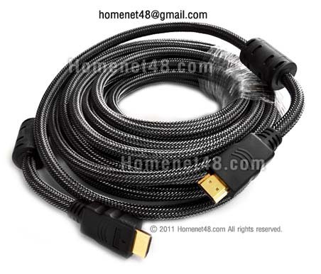 สาย HDMI ยาว 10 เมตร (M>M) (สายถัก)