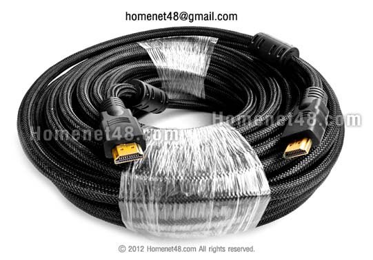 (สั่งตามออเดอร์ ติดต่อเซลล์) สาย HDMI ยาว 20 เมตร (M>M) (สายถัก)