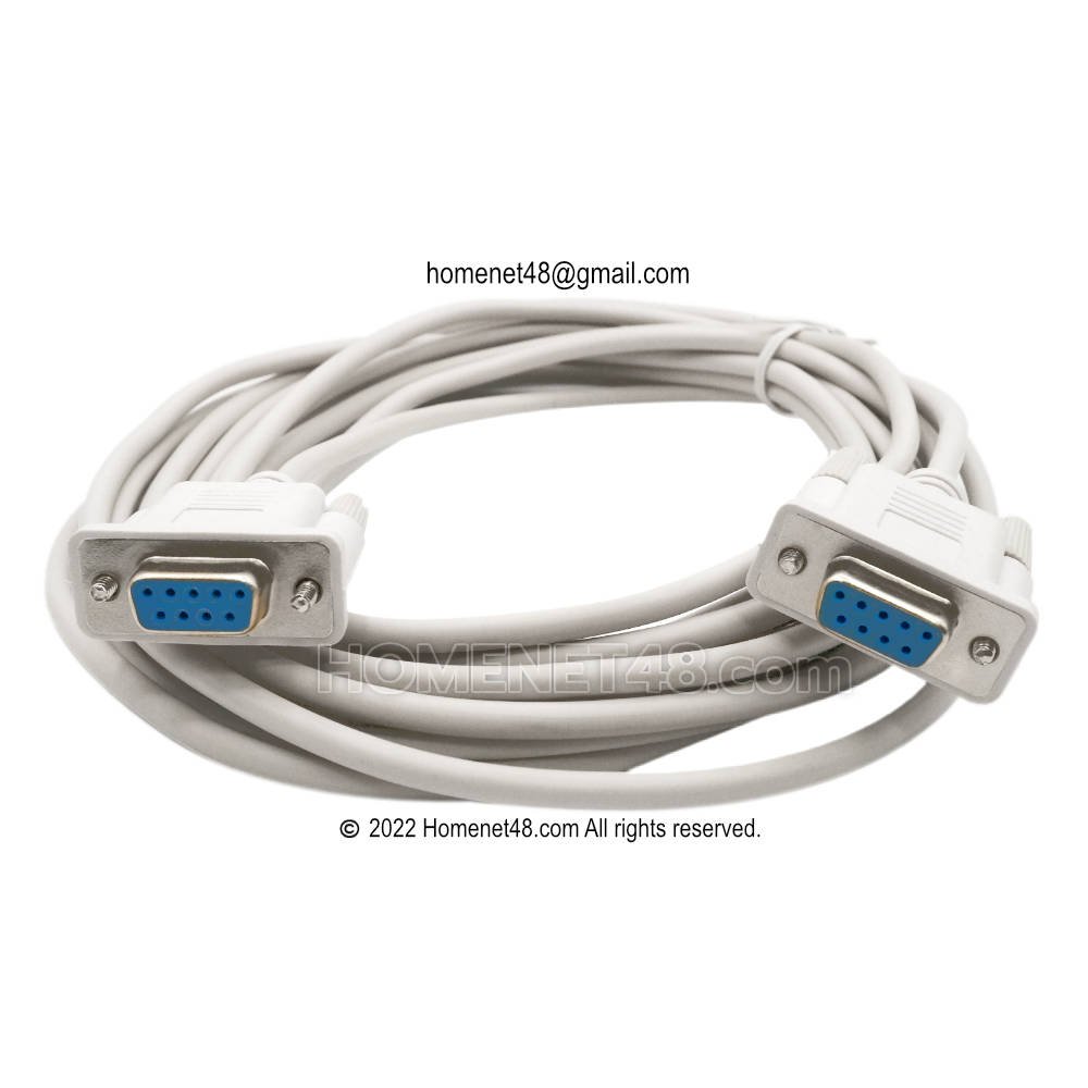 RS232 Serial Port DB9 cable to cross head (Full Cross)