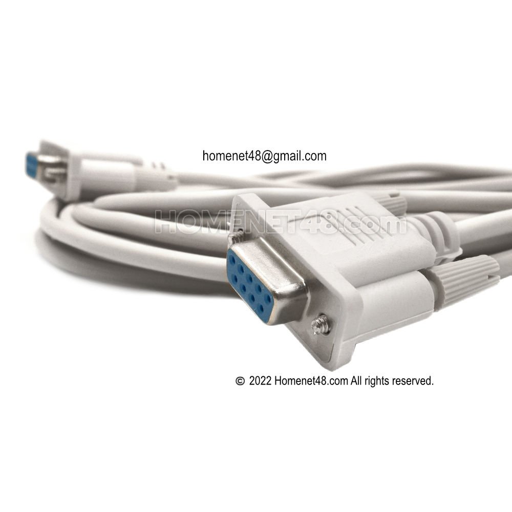 RS232 Serial Port DB9 cable to cross head (Full Cross)