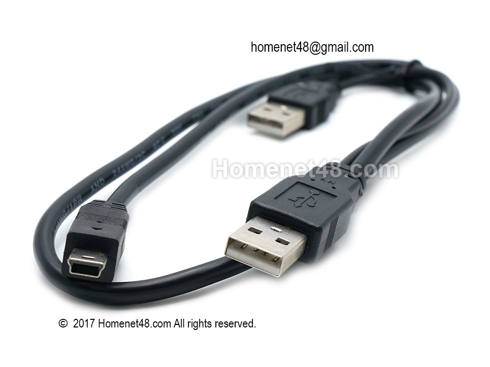 miljøforkæmper Nogen barrikade USB 2.0 Splitter Cable Mini USB to Male (70 cm.) - homenet48