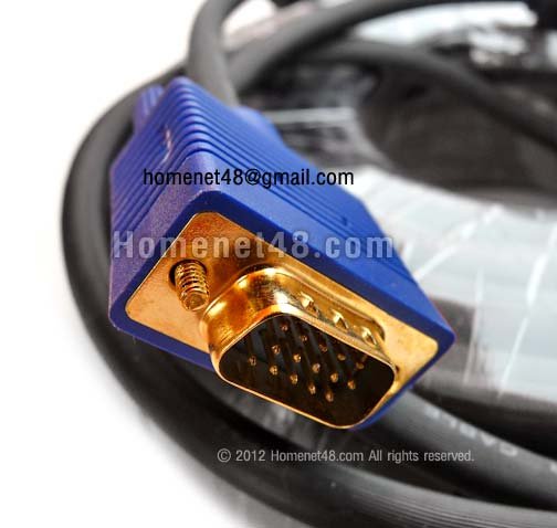 VGA RGB cable, computer monitor cable, gold head (1.8m-50m) - homenet48