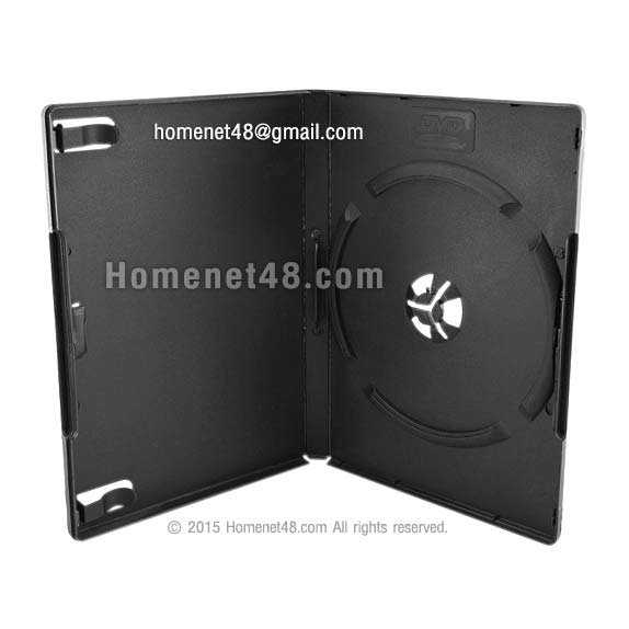 กล่อง DVD 1 หน้า (สีดำ) ขนาด 13.5 x 19 ซม. (หนา)