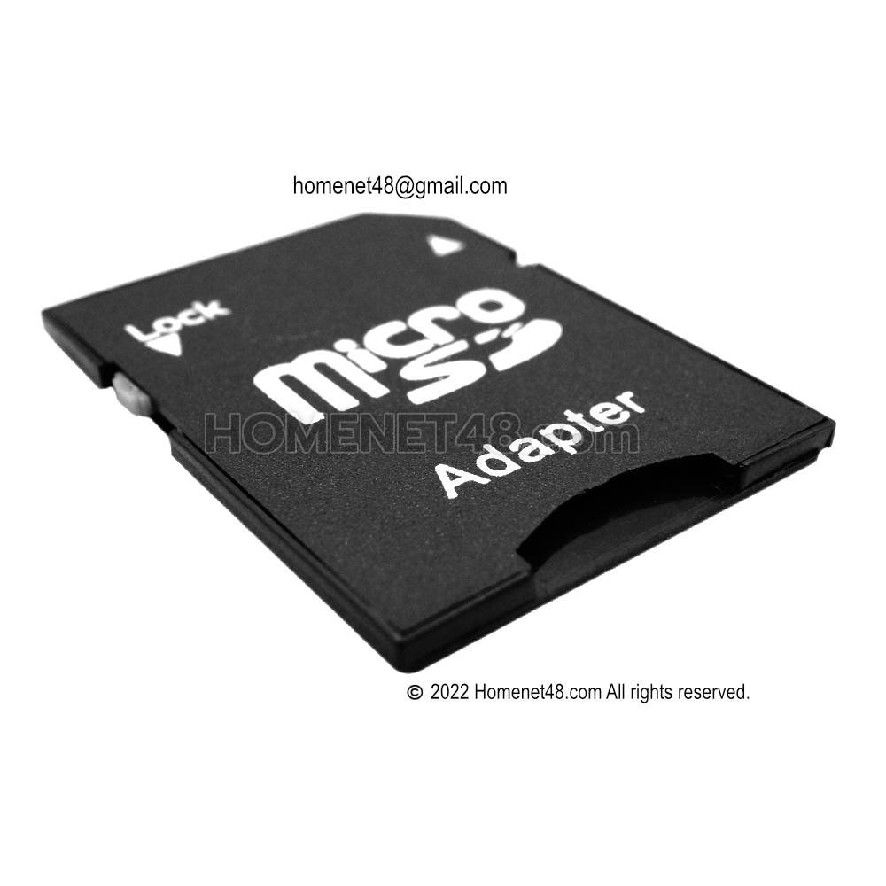 Micro SD Adapter สำหรับแปลง Micro SD เป็น SD Card - homenet48