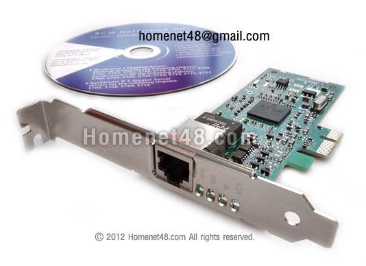 (ของหมด) PCI-E 1x Lan Card Gigabit 10/100/1000 (1 Port) Diskless Linux