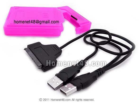 USB to Hardisk Sata 2.5 นิ้ว สำหรับ Notebook พร้อมกล่องใส่