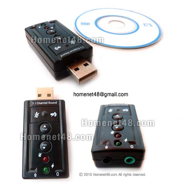 USB Virtual Sound 7.1 สำหรับ PC/Notebook