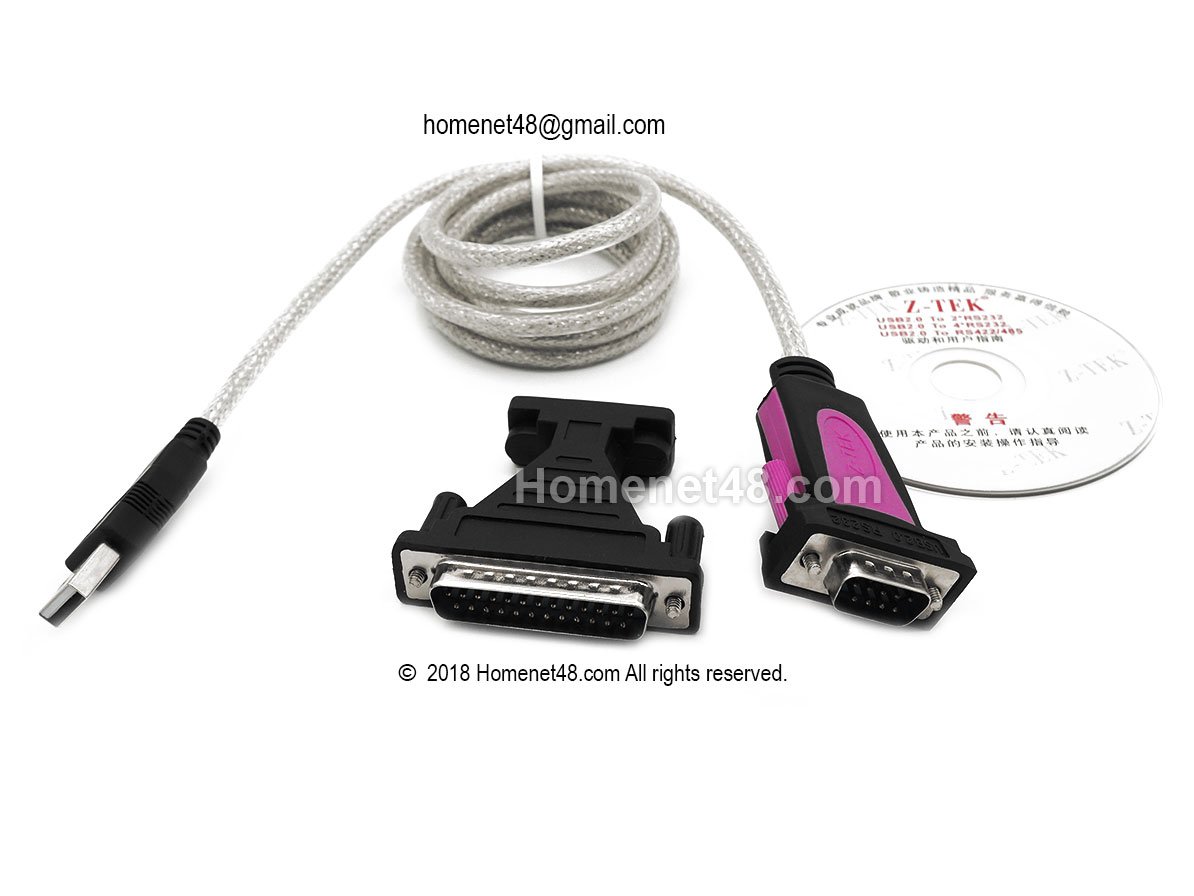 (Out of Stock) USB to Serial RS232 2 in 1 (9+25 Pins) (Win10 Support)