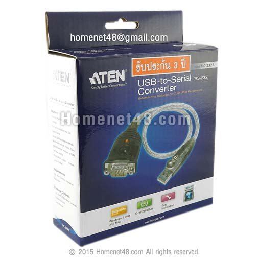 Myre kontakt Flere USB to Serial port RS232 DB9 Genuine ATEN (UC-232A) - homenet48